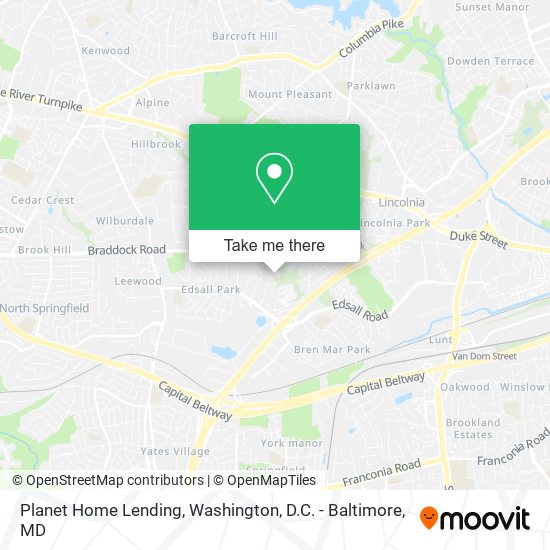 Planet Home Lending map