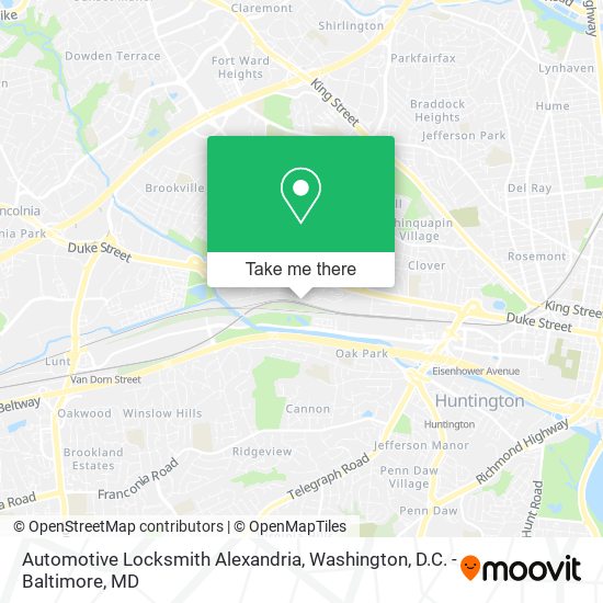 Automotive Locksmith Alexandria map