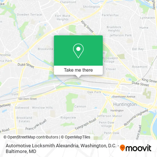 Automotive Locksmith Alexandria map