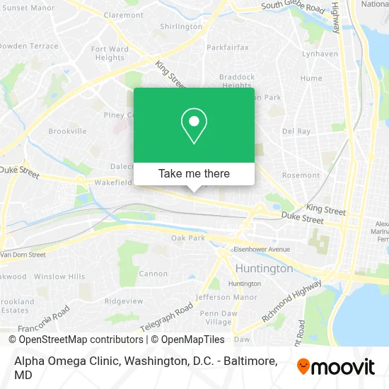 Alpha Omega Clinic map