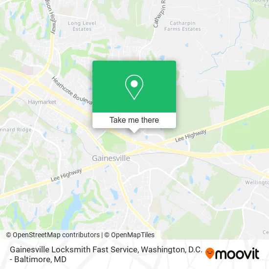 Gainesville Locksmith Fast Service map