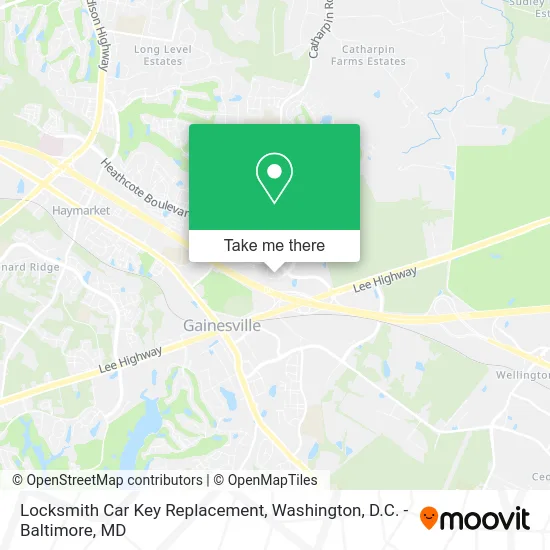 Locksmith Car Key Replacement map