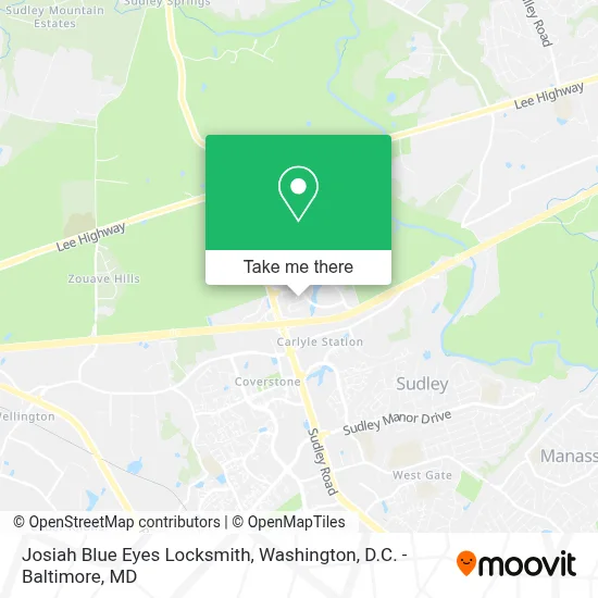 Josiah Blue Eyes Locksmith map