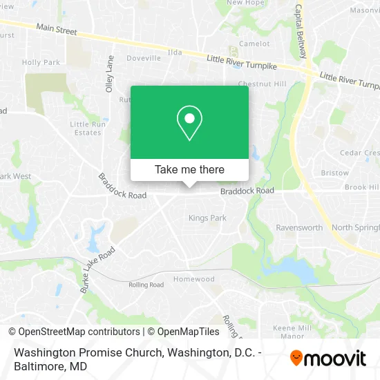 Washington Promise Church map