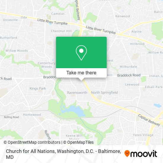 Church for All Nations map