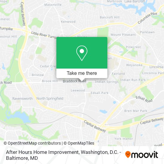 After Hours Home Improvement map