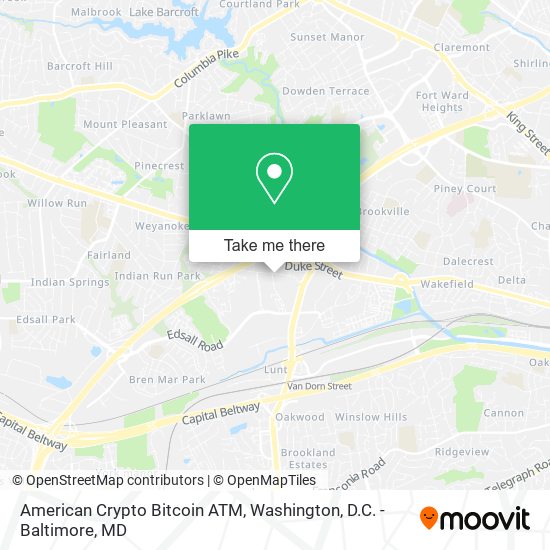 American Crypto Bitcoin ATM map