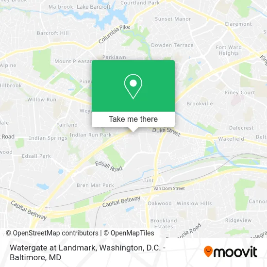 Watergate at Landmark map