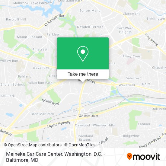 Meineke Car Care Center map