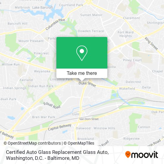 Certified Auto Glass Replacement Glass Auto map