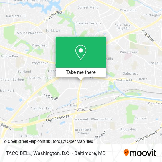 Mapa de TACO BELL