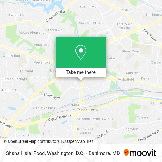 Shahs Halal Food map