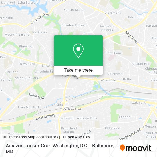 Amazon Locker-Cruz map