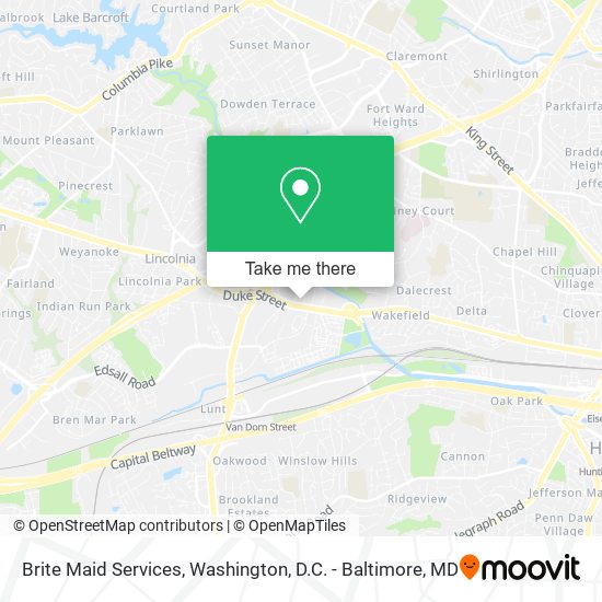 Brite Maid Services map