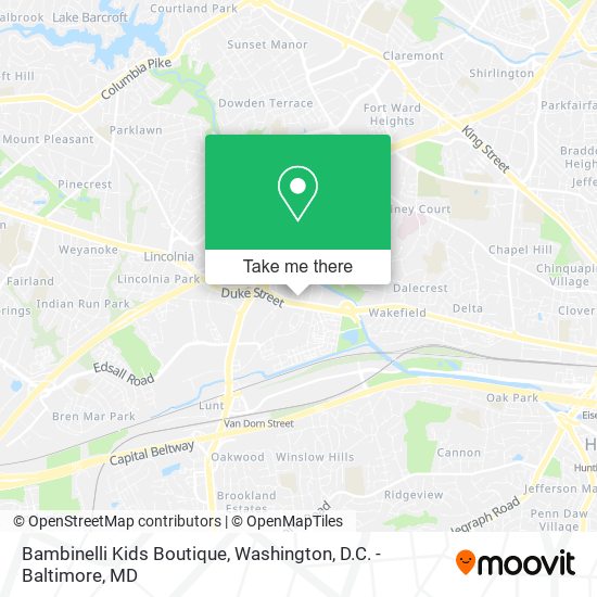 Mapa de Bambinelli Kids Boutique
