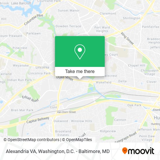 Alexandria VA map
