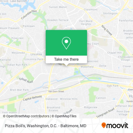 Pizza Boli's map