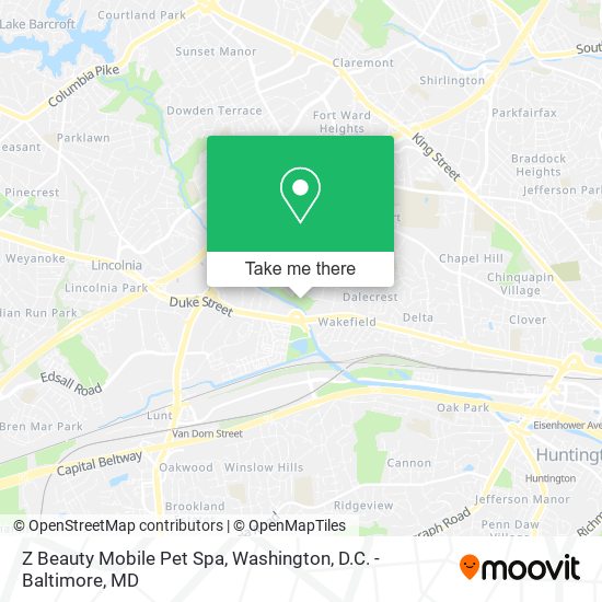 Z Beauty Mobile Pet Spa map