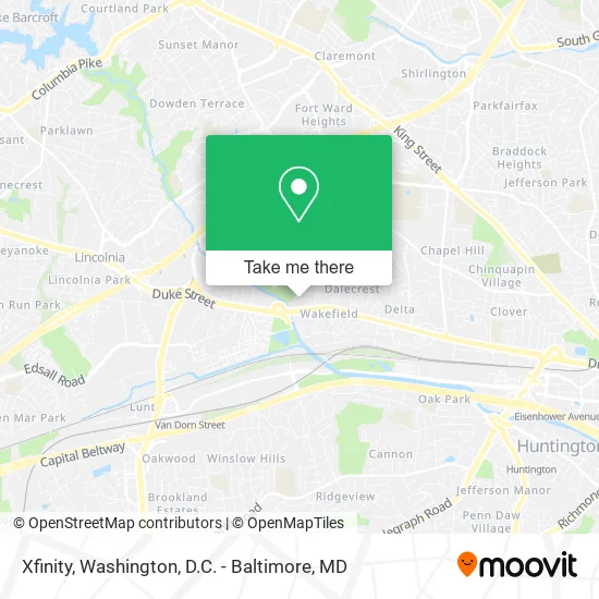 Xfinity map