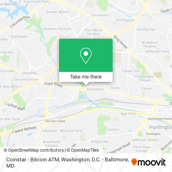 Coinstar - Bitcoin ATM map