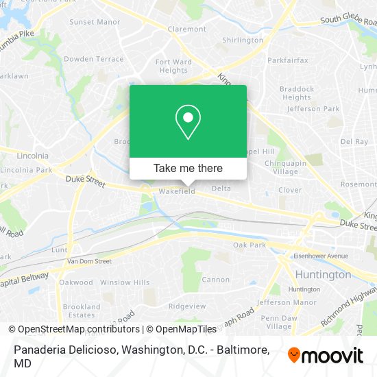 Mapa de Panaderia Delicioso