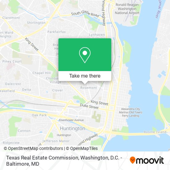 Mapa de Texas Real Estate Commission