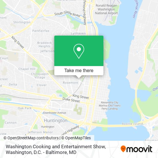 Washington Cooking and Entertainment Show map
