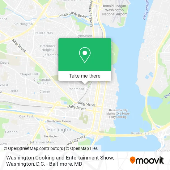 Mapa de Washington Cooking and Entertainment Show