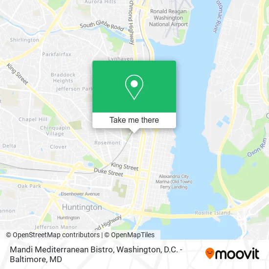Mandi Mediterranean Bistro map