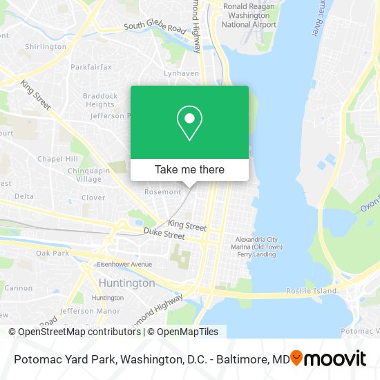 Mapa de Potomac Yard Park