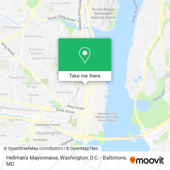 Hellman's Mayonnaise map