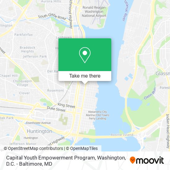 Capital Youth Empowerment Program map