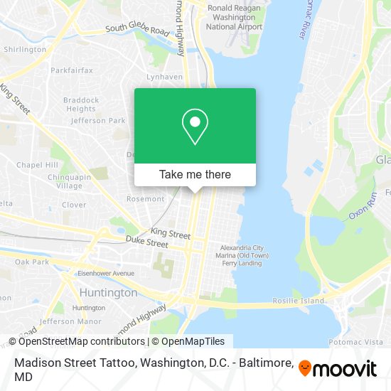 Madison Street Tattoo map