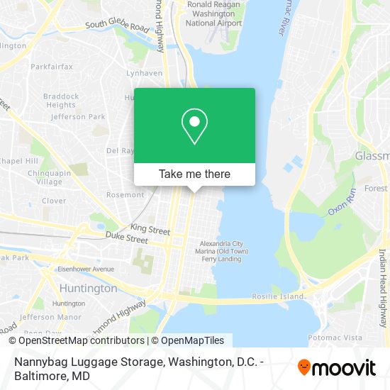 Nannybag Luggage Storage map