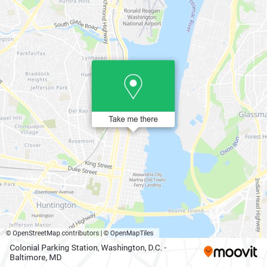 Colonial Parking Station map