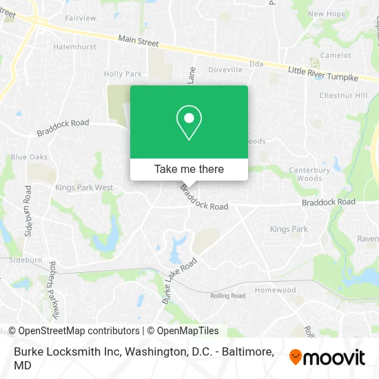 Burke Locksmith Inc map