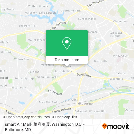 Mapa de smart Air Mark 華府冷暖