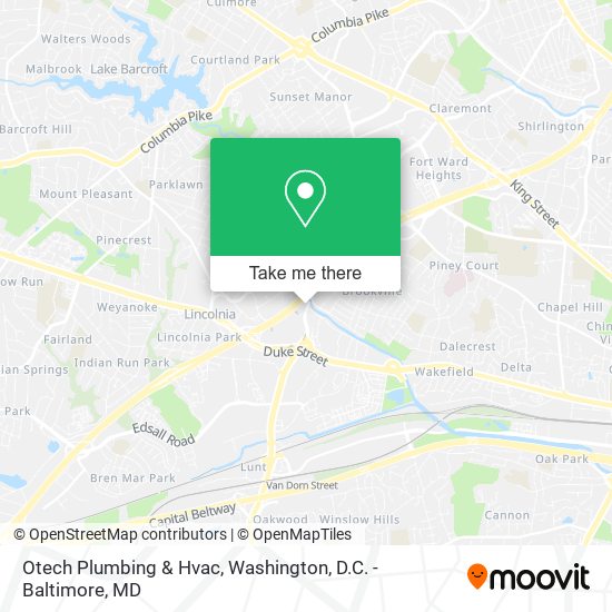 Otech Plumbing & Hvac map