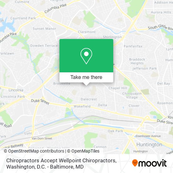 Mapa de Chiropractors Accept Wellpoint Chiropractors