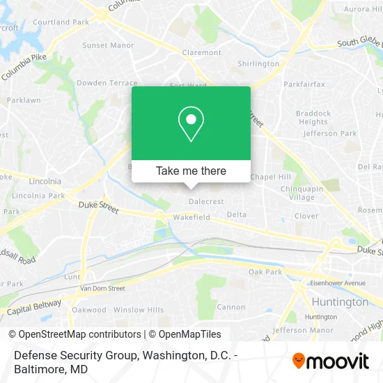 Defense Security Group map