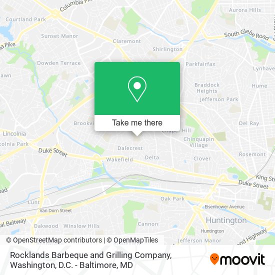 Rocklands Barbeque and Grilling Company map