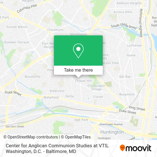 Center for Anglican Communion Studies at VTS map