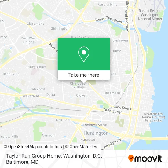 Taylor Run Group Home map