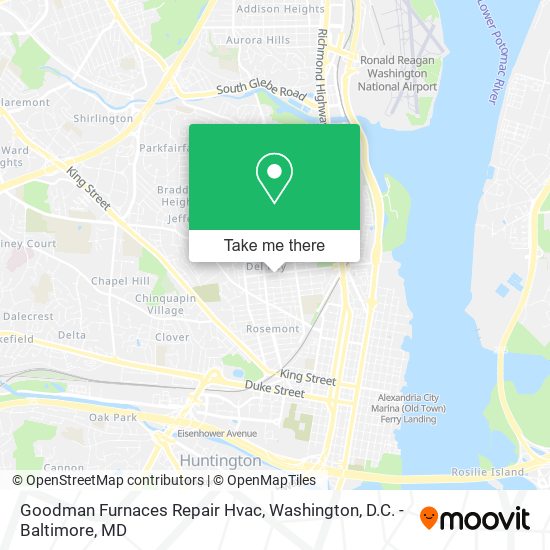 Goodman Furnaces Repair Hvac map