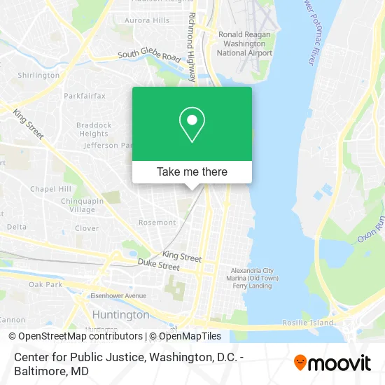 Mapa de Center for Public Justice