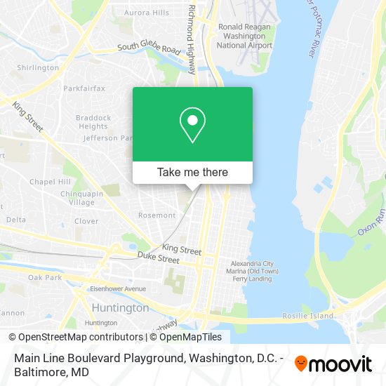 Mapa de Main Line Boulevard Playground