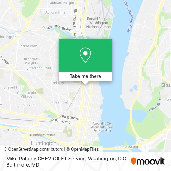 Mike Pallone CHEVROLET Service map