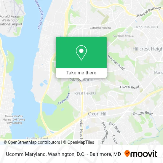Ucomm Maryland map