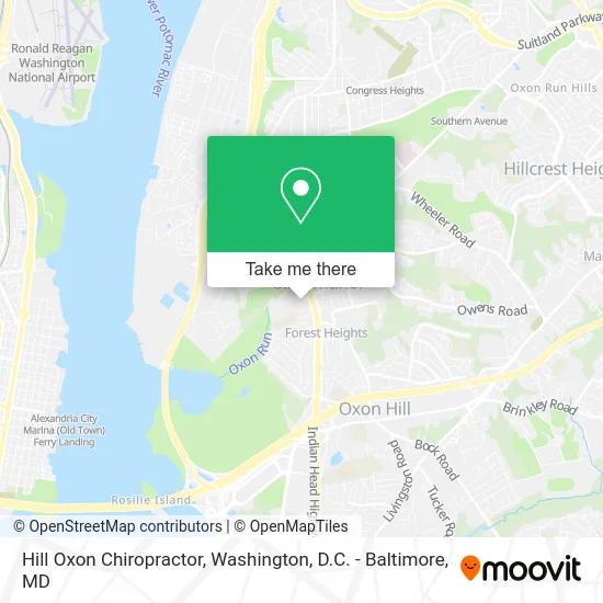 Hill Oxon Chiropractor map