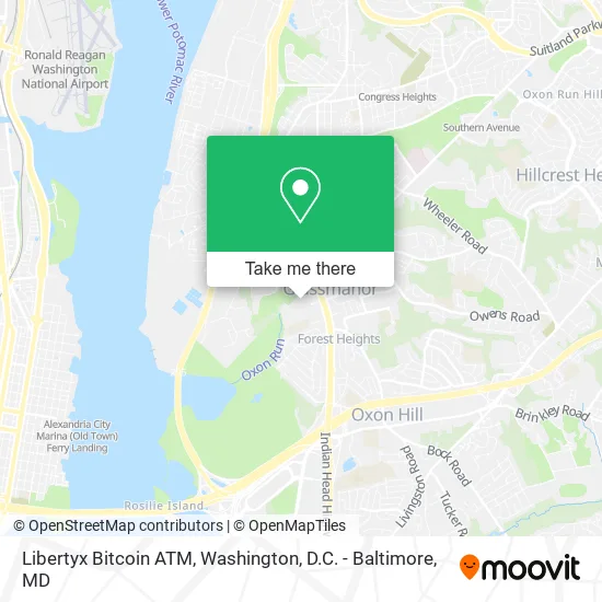 Mapa de Libertyx Bitcoin ATM